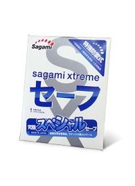 Презерватив Sagami Xtreme Ultrasafe с двойным количеством смазки - 1 шт. - Sagami - купить с доставкой в Санкт-Петербурге