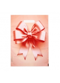 Пакет с принтом в виде банта с вырубной ручкой (30х40 см) - Сима-Ленд - купить с доставкой в Санкт-Петербурге