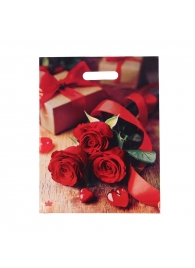 Пакет с принтом в виде роз (31х40 см) - Сима-Ленд - купить с доставкой в Санкт-Петербурге
