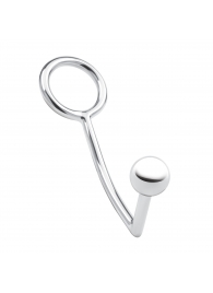 Кольцо на пенис с анальным стимулятором Stainless Steel Anal Hook   Cock Ring - BlueLine - в Санкт-Петербурге купить с доставкой