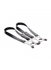 Ремни с зажимами для половых губ Spread Labia Spreader Straps with Clamps - XR Brands - купить с доставкой в Санкт-Петербурге