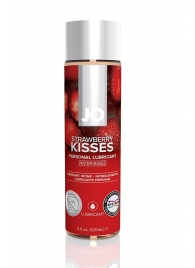 Лубрикант на водной основе с ароматом клубники JO Flavored Strawberry Kiss - 120 мл. - System JO - купить с доставкой #SOTBIT_REGIONS_UF_V_REGION_NAME#