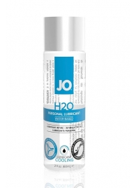 Охлаждающий лубрикант на водной основе JO Personal Lubricant H2O COOLING - 60 мл. - System JO - купить с доставкой в Санкт-Петербурге