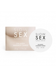 Массажная свеча для всего тела Slow Sex - 50 гр. - Bijoux Indiscrets - купить с доставкой в Санкт-Петербурге