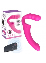 Розовый безремневой страпон Straples Strap-On Dildo - Erokay - купить с доставкой в Санкт-Петербурге