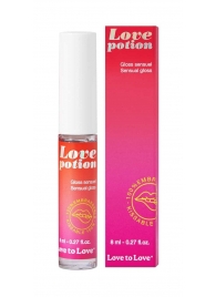 Возбуждающий блеск для губ Love Potion - 8 мл. - Love to Love - купить с доставкой в Санкт-Петербурге