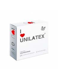Ультратонкие презервативы Unilatex Ultra Thin - 3 шт. - Unilatex - купить с доставкой в Санкт-Петербурге
