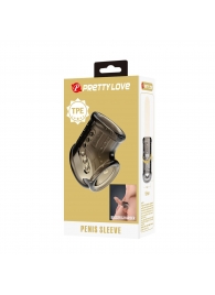 Дымчатая насадка на пенис и мошонку - Baile - в Санкт-Петербурге купить с доставкой