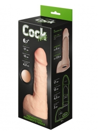 Телесный фаллоудлинитель с мошонкой Cock Next - 17 см. - LOVETOY (А-Полимер) - в Санкт-Петербурге купить с доставкой
