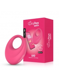 Розовое интерактивное эрекционное виброкольцо Leo - Easy toys - в Санкт-Петербурге купить с доставкой