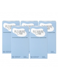Набор из 5 упаковок ультратонких презервативов Pleasure Lab (по 12 шт.) - Pleasure Lab - купить с доставкой в Санкт-Петербурге
