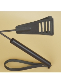 Черный кожаный стек «Сириус» - 60 см. - Sitabella - купить с доставкой в Санкт-Петербурге