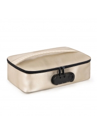 Золотистая сумочка для хранения игрушек Discreet Box - Dorcel - купить с доставкой в Санкт-Петербурге