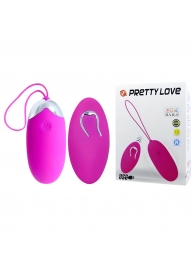 Лловое перезаряжаемое виброяйцо с пультом ДУ - Baile