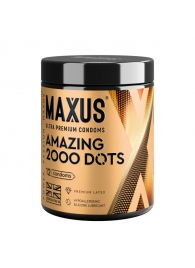 Точечные презервативы MAXUS 2000 Amazing Dots с железным кейсом - 12 шт. - Maxus - купить с доставкой в Санкт-Петербурге