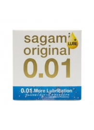 Увлажнённый презерватив Sagami Original 0.01 Extra Lub - 1 шт. - Sagami - купить с доставкой в Санкт-Петербурге