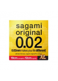 Презерватив увеличенного размера Sagami Original 0.02 XL-size - 1 шт. - Sagami - купить с доставкой в Санкт-Петербурге