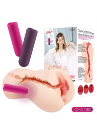 Мастурбатор-вагина с вибрацией Jenny Onahole edition 005 - KOKOS - в Санкт-Петербурге купить с доставкой