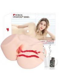 Мастурбатор-полуторс с двойным слоем материала и вибрацией Jenny Onahole Real Vagina - KOKOS - в Санкт-Петербурге купить с доставкой Мастурбатор-полуторс с двойным слоем материала и вибрацией Jenny Onahole Real Vagina - KOKOS - в Санкт-Петербурге купить с доставкой