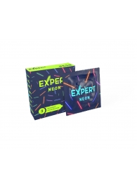 Светящиеся в темноте презервативы Expert Neon - 3 шт. - Expert - купить с доставкой в Санкт-Петербурге
