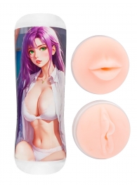Двусторонний мастурбатор аниме - ротик и вагина - Tokyo Style - в Санкт-Петербурге купить с доставкой