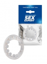 Эрекционное кольцо со стимулирующими шариками на поверхности - Sex Expert - в Санкт-Петербурге купить с доставкой