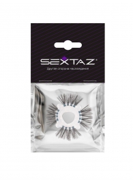 Эластичное эрекционное кольцо с черными «ресничками» - Sextaz - в Санкт-Петербурге купить с доставкой