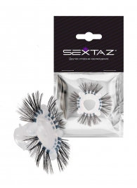 Эластичное эрекционное кольцо с черными «ресничками» - Sextaz - в Санкт-Петербурге купить с доставкой