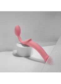 Розовый безремневой страпон Strap-on-me Semi-Realistic Bendable Strap-On size XL - Strap-on-me - купить с доставкой в Санкт-Петербурге