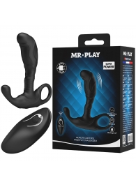 Черный изогнутый массажёр простаты с вибрацией и пультом ДУ - Baile - в Санкт-Петербурге купить с доставкой