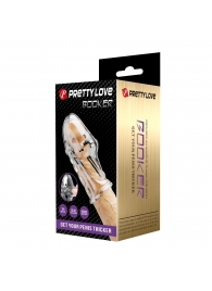 Прозрачная насадка на пенис Booker - 8 см. - Baile - в Санкт-Петербурге купить с доставкой