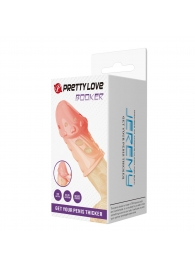 Телесная насадка на пенис Booker - 8 см. - Baile - в Санкт-Петербурге купить с доставкой