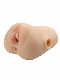 Телесный мастурбатор с вибрацией Double Pounder Vibrating Squeeze Stroker - Pipedream - в Санкт-Петербурге купить с доставкой