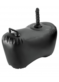 Черное надувное кресло с платформой для фиксации дилдо Body Dock Inflatable Love Seat - Pipedream - купить с доставкой в Санкт-Петербурге