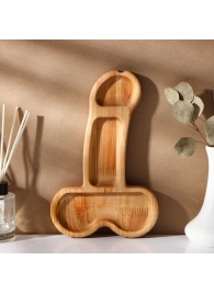 Деревянное блюдо для подачи в форме члена (25 х 16,5 х 1,7 см) - Сима-Ленд - купить с доставкой в Санкт-Петербурге