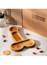 Деревянное блюдо для подачи в форме члена (25 х 16,5 х 1,7 см) - Сима-Ленд - купить с доставкой в Санкт-Петербурге