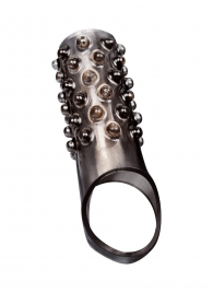 Дымчатая насадка на пенис с выпуклостями - 12 см. - Sex Expert - в Санкт-Петербурге купить с доставкой