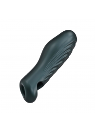 Серая силиконовая насадка на пенис с подхватом Manwan Ryzer - Manwan - в Санкт-Петербурге купить с доставкой