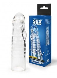 Прозрачная закрытая насадка на член - 15 см. - Sex Expert - в Санкт-Петербурге купить с доставкой