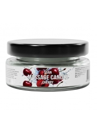 Массажная свеча «Спелая вишня» - 50 мл. - SGAN - купить с доставкой в Санкт-Петербурге