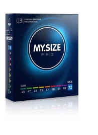 Презервативы MY.SIZE размер 72 - 3 шт. - My.Size - купить с доставкой в Санкт-Петербурге