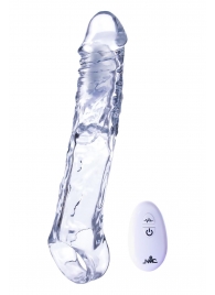 Прозрачная насадка-удлинитель Length Enhancer With Bullet с подхватом - 22,3 см. - NMC - в Санкт-Петербурге купить с доставкой