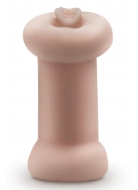 Телесный люминесцентный двусторонний мастурбатор Tasha - Blush Novelties - в Санкт-Петербурге купить с доставкой