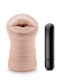 Телесный мастурбатор-ротик Nicole Vibrating Masturbator - Blush Novelties - в Санкт-Петербурге купить с доставкой