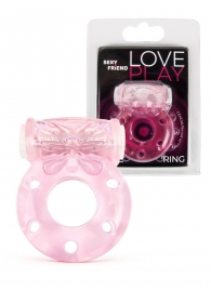 Розовое эрекционное виброкольцо с бабочкой - 1137 - в Санкт-Петербурге купить с доставкой
