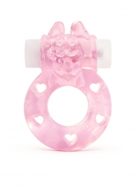 Розовое эрекционное виброкольцо в форме зайчика - 1137 - в Санкт-Петербурге купить с доставкой