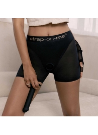 Трусики-шорты для фиксации насадок Strap-on-me Harness Lingerie Halo - size M - Strap-on-me - купить с доставкой в Санкт-Петербурге