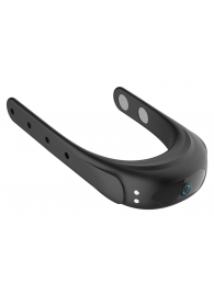 Черное эрекционное виброкольцо на ремешках - Boys of Toys - в Санкт-Петербурге купить с доставкой