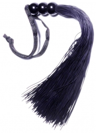 Черная силиконовая плетка - 25,4 см. - Boys of Toys - купить с доставкой в Санкт-Петербурге