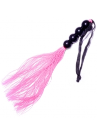 Розовая силиконовая плеть - 35,5 см. - Boys of Toys - купить с доставкой в Санкт-Петербурге
